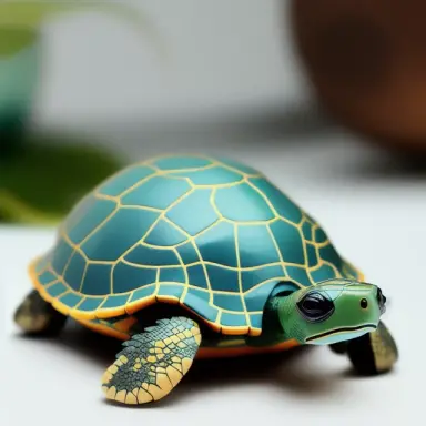 cute toy turtle, geometric accurate, relief on skin, plastic relief surface of body, intricate details, cinematic,