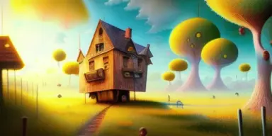a doctor in rural area, hd 3d pixar, Jacek Yerka