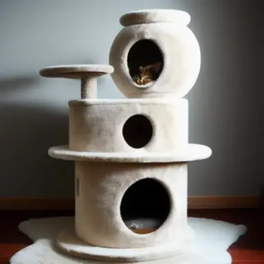Indoor design architectural cat tree, unknown planet architecture