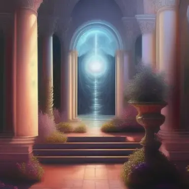 magical energy, elegant highly detailed lifelike realistic painting, setting, orbs, ethereal, floating, void