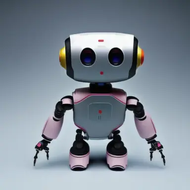 sci fi mini robot with 4 legs without arms