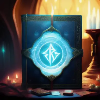 Runic spell book first cover digital painting, fantasy epic galactic, in the style of , Harry Potter Warcraft Game of thrones,