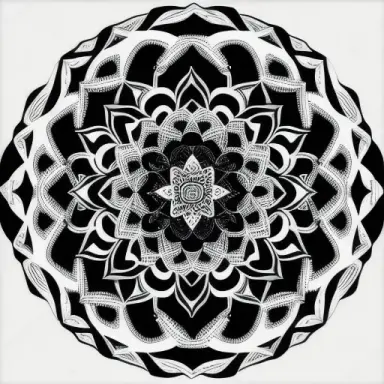 Mandala black and white