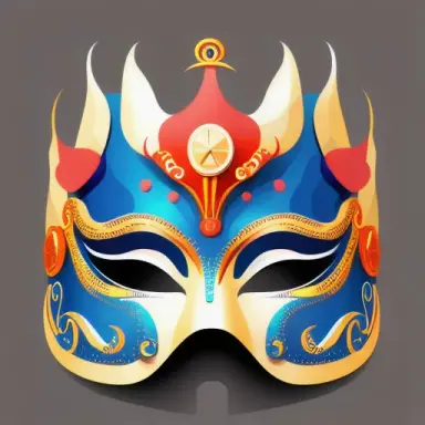 Carnival mask vector design