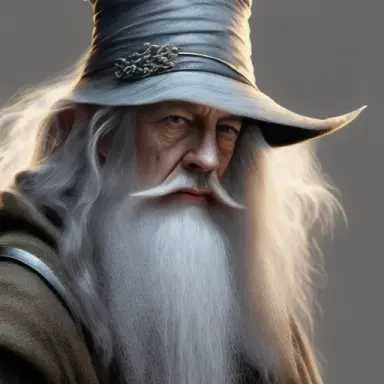 Gandalf from Lord of the Rings, diffuse lighting, fantasy, intricate elegant highly detailed lifelike photorealistic digital pai