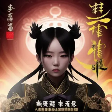 天使 黑色 魔幻 爱情 人物 大眼 双人
