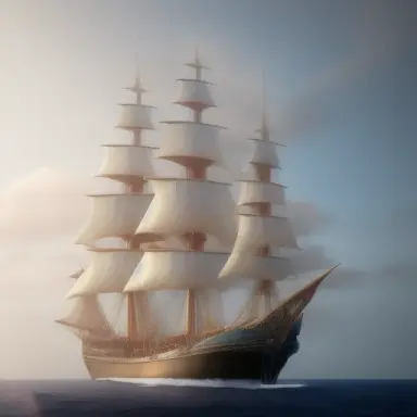 beautiful tall ship, 4k