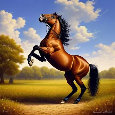 a horse rearing up, pixilart.com,