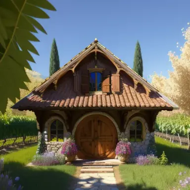 8k resolution, beautiful, (((cozy))), ((Decopunk)), ((Renaissance Revival Estate)), ((Hobbit House)), (((Opulent Garden Manor Li