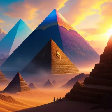 a highly detailed epic cinematic concept art an alien pyramid landscape , art station, landscape, concept art, illustration, hig