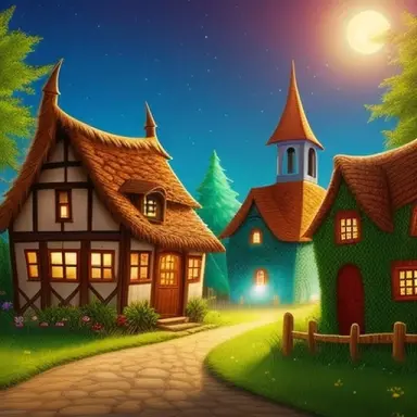 very scary village,