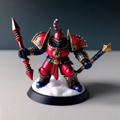 warhammer40k figurine snowman demon,