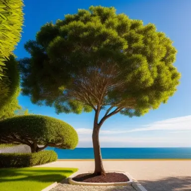 bonzai tree ballete filipino tree, ultra realistic with shadows, with many branches and less leaves,