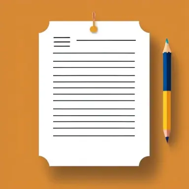 icon, pencil, document, hand write, simple, minimalist, clean background,