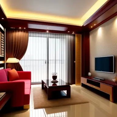 a living roommordern chinese interior style