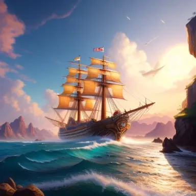 a giant ship near the village made by stanley artgerm lau wlop rossdraws artstation cgsociety concept art cgsociety oct