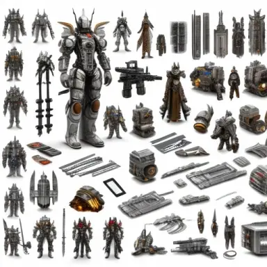 concept art hand drawn with pencil on paper character reference sheetby shiyoon kim 1.4 full body costumes equipment ga
