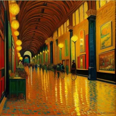 pintura estilo van gogh