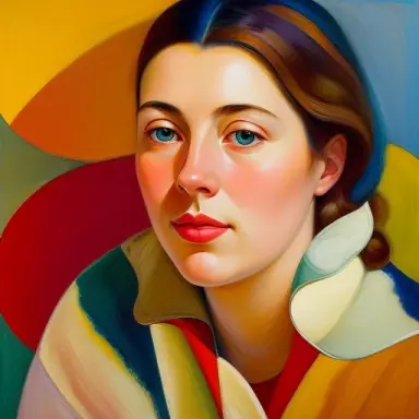 create a captivating artwork inspired by the distinct artistic style of lucian freud but with a unique twist. instead of depict