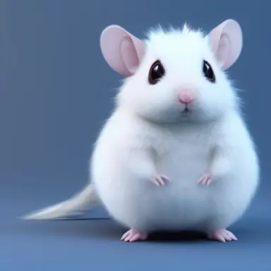 high quality 3 d render hyperrealist very cute multipastel dotted fluffy! hamster with detailed fluffy wings!!, vray smooth, in