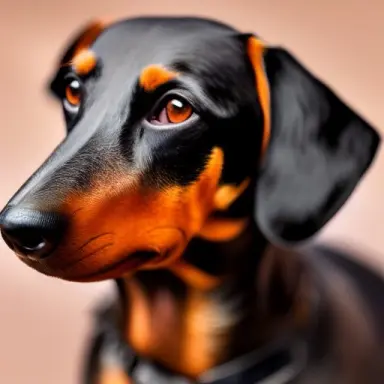 art portrait, dachshund, 8k, detail