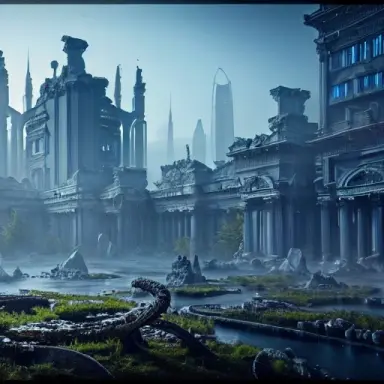 futuristic city 02356