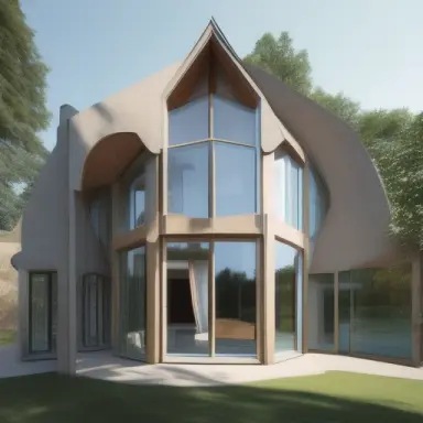 house with convex windows