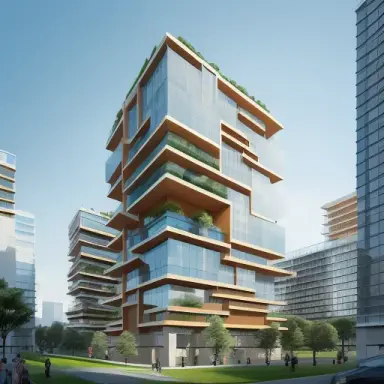 building 8 stories ,