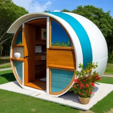 ingenious and innovative tiny home designed by jacque fresco,