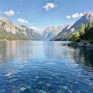 a calm bay mosaic
