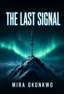 a science fiction book cover the title the last signal is at the top centre in bold condensed white letters