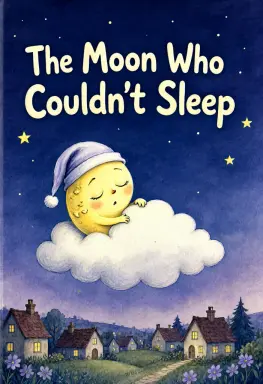 a children s book cover the title the moon who couldn t sleep at the top in a rounded hand lettered font a