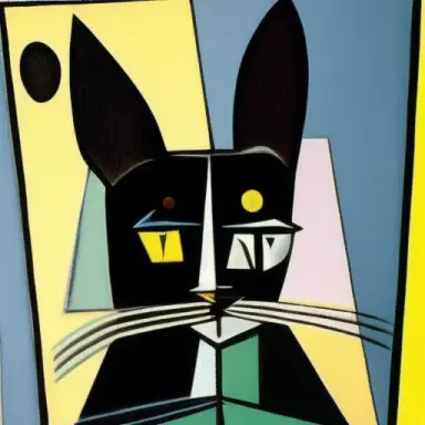 Cat according to Pablo Picasso