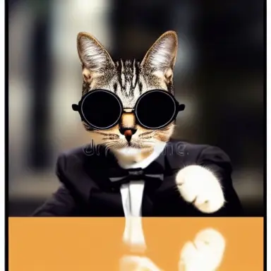 cat art portrait stable diffusion artwork by smeagol 0500