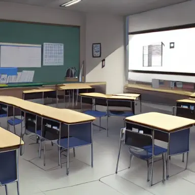 Alexandre Cabanel, tokoyami towa, classroom, unreal engine