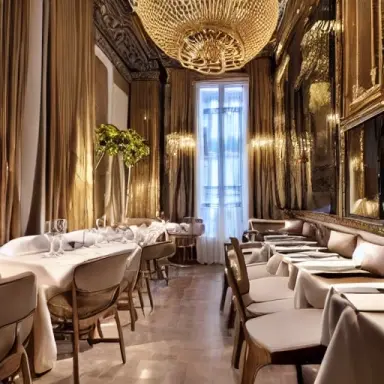 restaurant, paris, elegant, 200€, lights