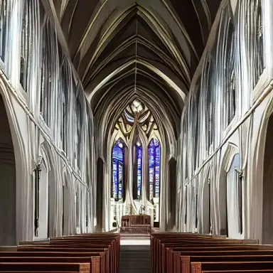 Church with human face