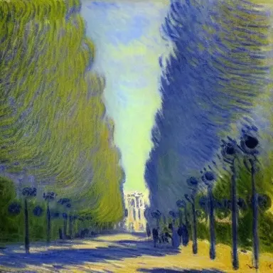 Avenue Claude Vellefaux by Claude Monet