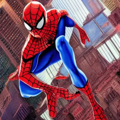 Spider Man by Claude Monet