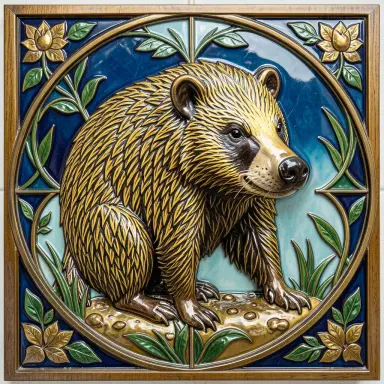 cloisonn of a honey badger