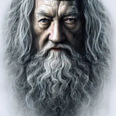 Gandalf from Lord of the Rings diffuse lighting fantasy intricate elegant highly detailed lifelike photorealistic digital painting artstation 012481