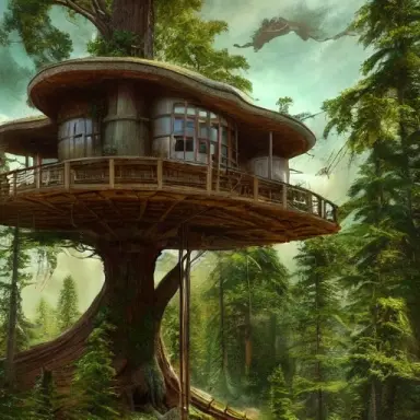 futuristic tree house,photography 001,
