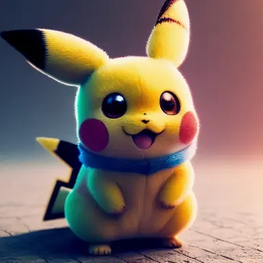 Pikachu, epic realistic, photo, faded, complex stuff around, intricate background, neutral colors, ((((hdr)))), ((((muted colors