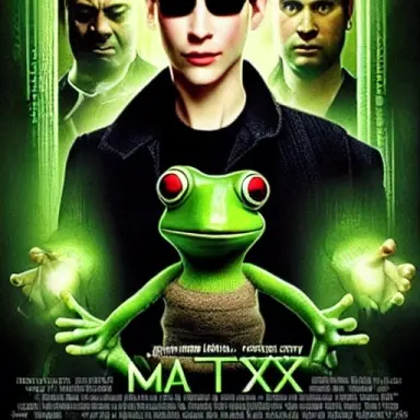 fun movie poster art frog matrix artwork 05