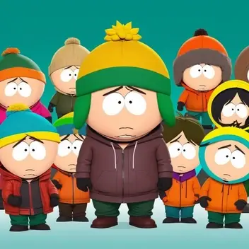 a character style of south park, fine details, 4k resolution