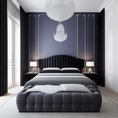 luxurious huge paris contemporary bedroom interior