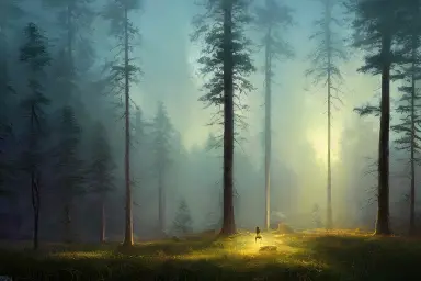 forest at hight