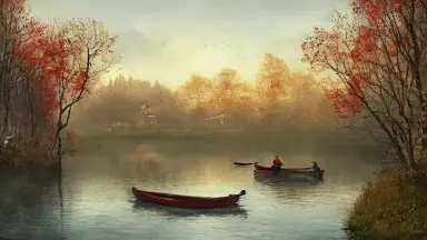 landscape lake autumn 999