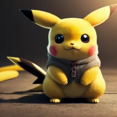 Extreme realistic Pikachu, epic realistic, photo, faded, complex stuff around, intricate background, neutral colors, ((((hdr))))