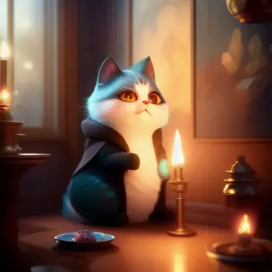 Shura the thief of aromas, cozy indoor lighting, artstation, detailed, digital painting,cinematic,character design by mark ryd